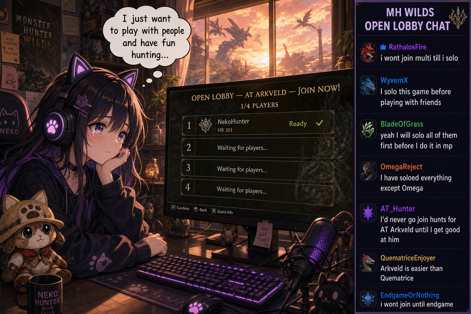 Open Lobby, 1/4, Infinite Solo Copium
